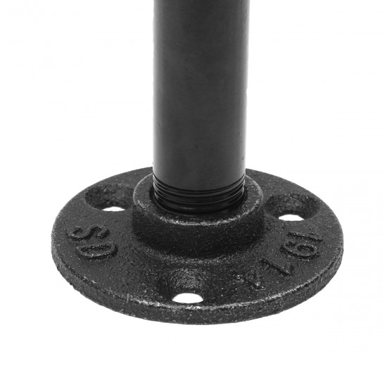160mm Length Iron Industrial Pipe Shelf Vintage Black Bracket Holder Home Decor