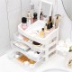 2/3 Layers Clear Drawers Makeup Case Cosmetic Organizer Storage Jewelry Box Holder