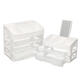 2/3 Layers Clear Drawers Makeup Case Cosmetic Organizer Storage Jewelry Box Holder