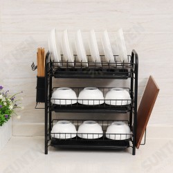 2/3 Tier Stainless Steel Dish Rack Drainer Cutlery Kitchen Storage Holder 2/3 Tier Stainless Steel Dish Rack Drainer Cutlery Kitchen Storage Holder