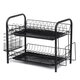 2/3 Tier Stainless Steel Dish Rack Drainer Cutlery Kitchen Storage Holder