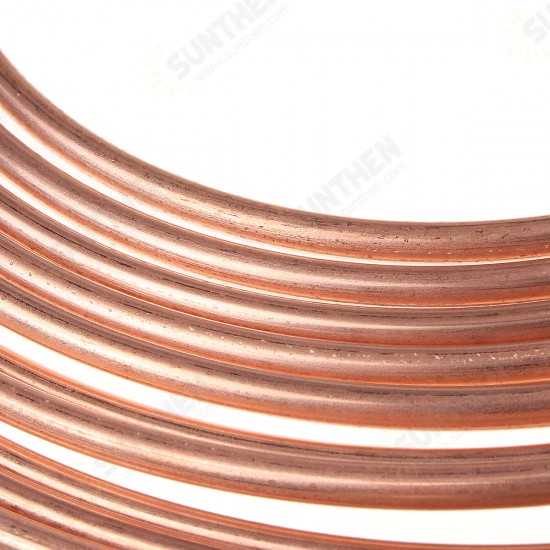 25ft Copper Brake Line Pipe Hose Kit 10 Male & 10 Female Nuts Joiner Joint 3/16 Union