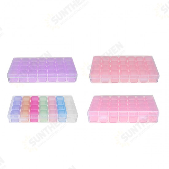 28 Slots Cosmetic Organizer Clear Acrylic Makeup Holder Case Box Jewelry Storage Box