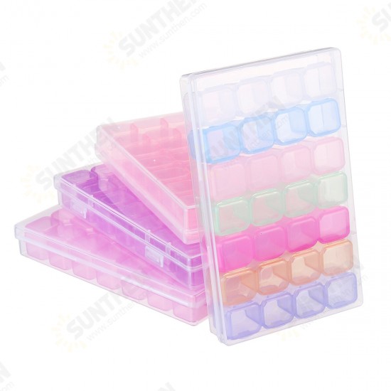 28 Slots Cosmetic Organizer Clear Acrylic Makeup Holder Case Box Jewelry Storage Box