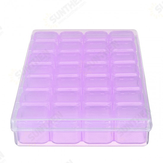 28 Slots Cosmetic Organizer Clear Acrylic Makeup Holder Case Box Jewelry Storage Box