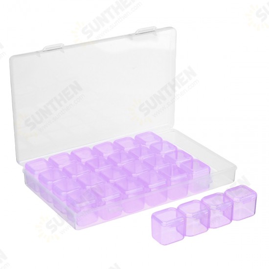 28 Slots Cosmetic Organizer Clear Acrylic Makeup Holder Case Box Jewelry Storage Box