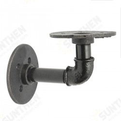 2Pcs Industrial Pipe Shelf Brackets Bookcases Holder Shelving Storage Rustic Decoration 2Pcs Industrial Pipe Shelf Brackets Bookcases Holder Shelving Storage Rustic Decoration