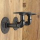 2Pcs Industrial Pipe Shelf Brackets Bookcases Holder Shelving Storage Rustic Decoration