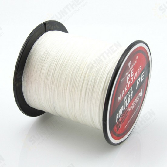 300M Super Strong 4 Strands PE Spectra Braided Wire Fish Rope Sea Fishing Lines 8-60LB