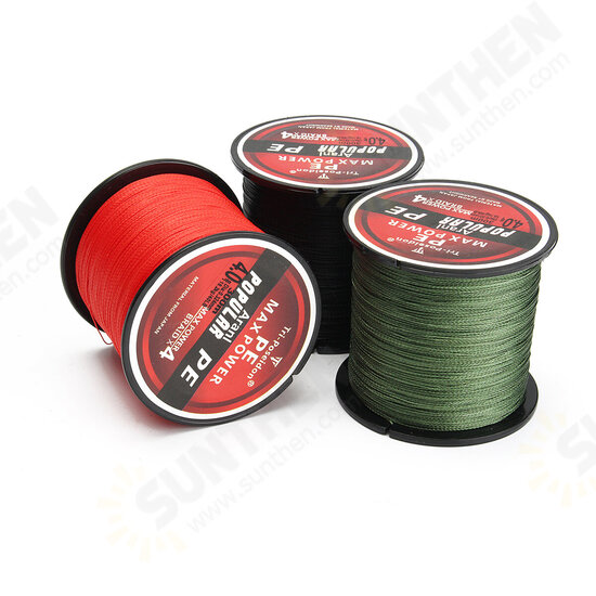 300M Super Strong 4 Strands PE Spectra Braided Wire Fish Rope Sea Fishing Lines 8-60LB