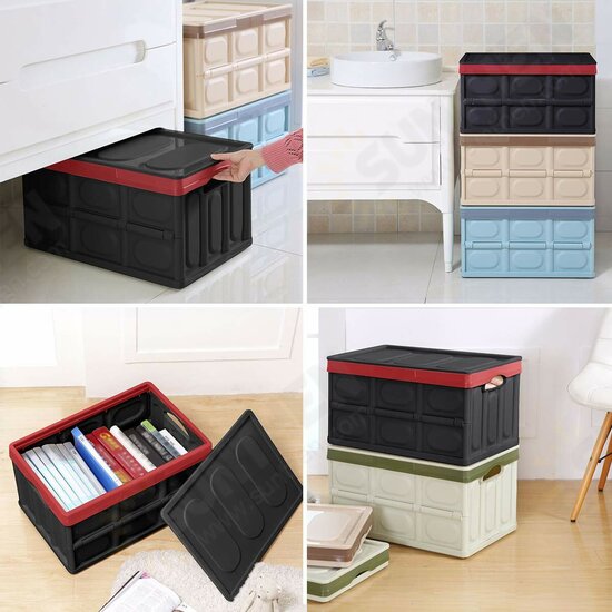 30L Car Trunk Storage Box Foldable Car Storage Box