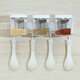 3/4 Grids Seasoning Storage Container Kitchen Wall Hanging Condiment Spice Holder