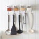 3/4 Grids Seasoning Storage Container Kitchen Wall Hanging Condiment Spice Holder