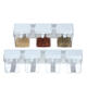 3/4 Grids Seasoning Storage Container Kitchen Wall Hanging Condiment Spice Holder