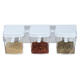 3/4 Grids Seasoning Storage Container Kitchen Wall Hanging Condiment Spice Holder