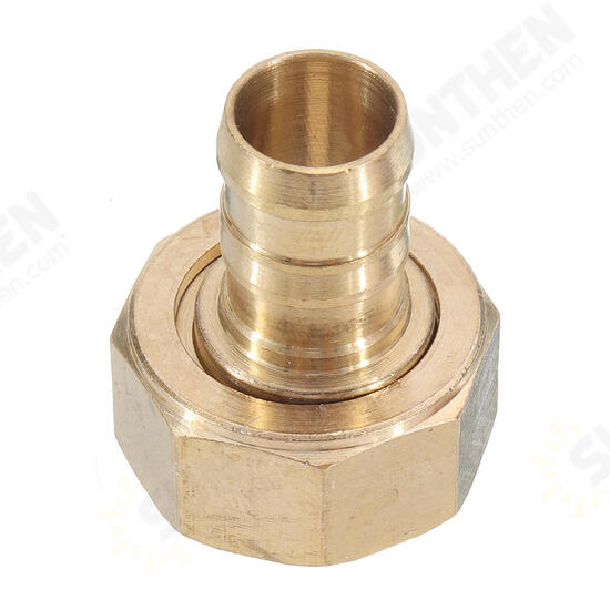 3/4inch NPT Brass Male Female Connector Garden Hose Repair Quick Connect Water Pipe Fittings Car Wash Adapter w/ Adjustable Ear Hose Clamp Clip