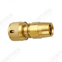 3/8inch Brass Hose Connector Copper Garden Telescopic Pipe Fittings Washing Water Quick Connector Car Wash Clean Tools Quick Connect Adapter 3/8inch Brass Hose Connector Copper Garden Telescopic Pipe Fittings Washing Water Quick Connector Car Wash Clean Tools Quick Connect Adapter