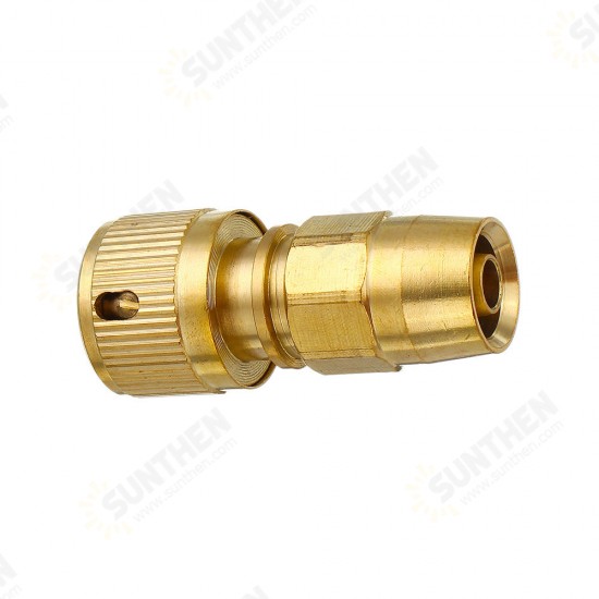 3/8inch Brass Hose Connector Copper Garden Telescopic Pipe Fittings Washing Water Quick Connector Car Wash Clean Tools Quick Connect Adapter