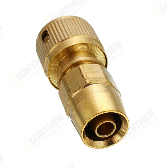 3/8inch Brass Hose Connector Copper Garden Telescopic Pipe Fittings Washing Water Quick Connector Car Wash Clean Tools Quick Connect Adapter