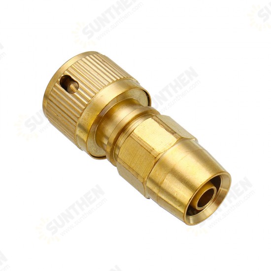 3/8inch Brass Hose Connector Copper Garden Telescopic Pipe Fittings Washing Water Quick Connector Car Wash Clean Tools Quick Connect Adapter