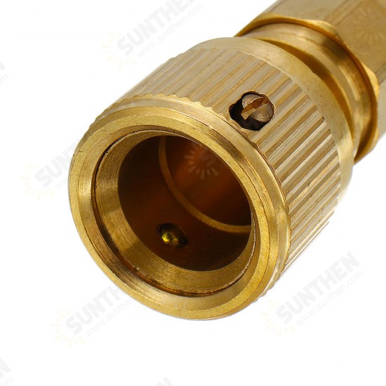 3/8inch Brass Hose Connector Copper Garden Telescopic Pipe Fittings Washing Water Quick Connector Car Wash Clean Tools Quick Connect Adapter