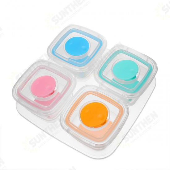 60ML 6Pcs/120ML 4Pcs Portable Baby Food Storage Snack Box Milk Powder Box Tool Box