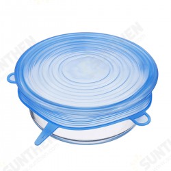 6Pcs/set Silicone Stretch Suction Pot Lids Kitchen Cover Pan Bowl Stopper Cap 6Pcs/set Silicone Stretch Suction Pot Lids Kitchen Cover Pan Bowl Stopper Cap