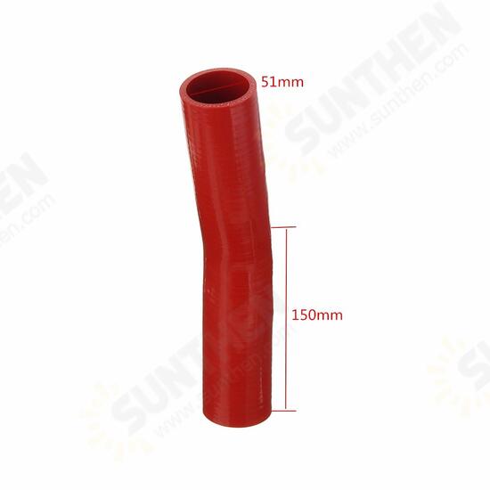 Auto Silicone Hoses Rubber 15 Degree Elbow Bend Hose Air Water Coolant Joiner Pipe Tube