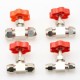 Ball Balve 6mm 8mm 10mm 12mm Pipe Orange Plastic Handle Metal High Pressure Durable Tube Needle Type Globe Valve