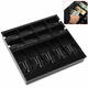 Black 5 Bills 8 Coins Cash Register Money Tray Cashier Storage Box Money Drawer Coin Holder