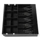 Black 5 Bills 8 Coins Cash Register Money Tray Cashier Storage Box Money Drawer Coin Holder