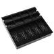 Black 5 Bills 8 Coins Cash Register Money Tray Cashier Storage Box Money Drawer Coin Holder