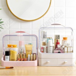 Box Storage Portable Cosmetic Large-capacity Dust-proof Plastic Desktop Drawer Organizer Box Storage Portable Cosmetic Large-capacity Dust-proof Plastic Desktop Drawer Organizer
