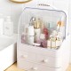 Box Storage Portable Cosmetic Large-capacity Dust-proof Plastic Desktop Drawer Organizer