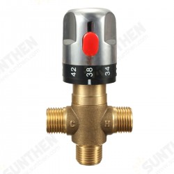 Brass Thermostatic Valve Temperature Mixing Valve For Wash Basin Bidet Shower Brass Thermostatic Valve Temperature Mixing Valve For Wash Basin Bidet Shower