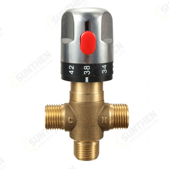 Brass Thermostatic Valve Temperature Mixing Valve For Wash Basin Bidet Shower