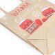 Christmas Kraft Paper Santa Gift Bag Candy Chocolate Cookies Bag Merry Christmas Decorations