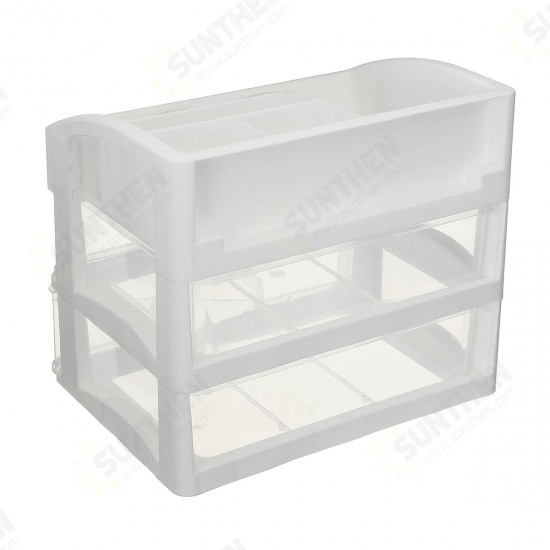 Desktop Organizer Makeup Storage Box Plastic Mini Cosmetics Case Bedroom Supplies