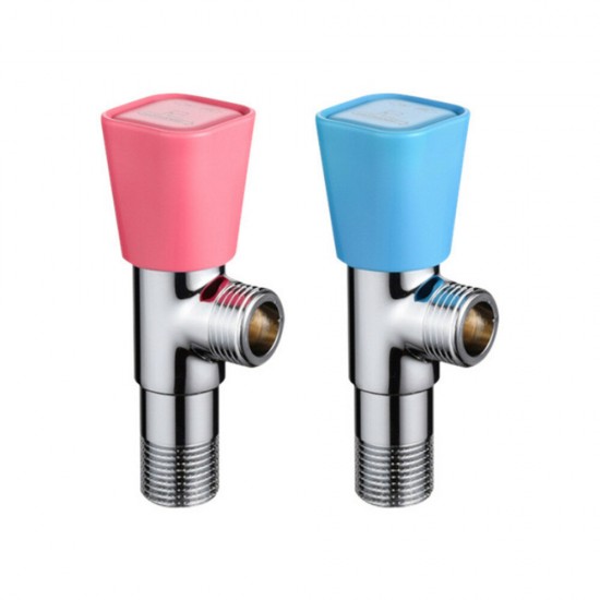 Fine Copper Angle Valve Cold Hot Water Universal Bathroom Kitchen Valve Eight-Character Fashion Design