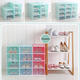 Foldable Clear Plastic Shoe Storage Boxes Display Organizer Stackable Tidy Save Space Single Box