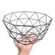 Geometric Metal Wire Decoration Storage Display Basket Display Vegetable Fruit Bowl Holder