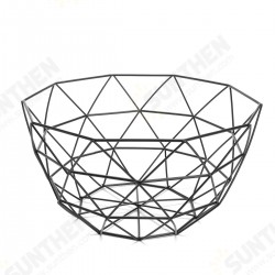 Geometric Metal Wire Decoration Storage Display Basket Display Vegetable Fruit Bowl Holder Geometric Metal Wire Decoration Storage Display Basket Display Vegetable Fruit Bowl Holder