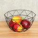 Geometric Metal Wire Decoration Storage Display Basket Display Vegetable Fruit Bowl Holder