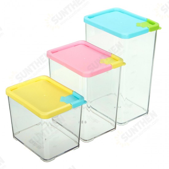 Kitchen Storage Box Case Organizer Food Grain Bean Rice Dried Fruit Container Dispenser