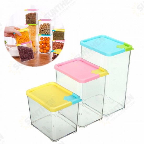 Kitchen Storage Box Case Organizer Food Grain Bean Rice Dried Fruit Container Dispenser