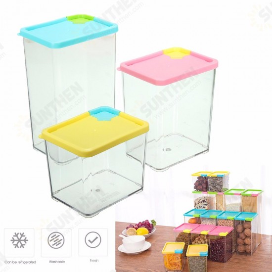 Kitchen Storage Box Case Organizer Food Grain Bean Rice Dried Fruit Container Dispenser