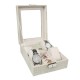 Leather Display Case Organizer Acrylic Collection Box for Storage Watch Jewelry