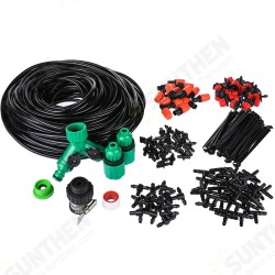 40M Mist Cooling Irrigation System Micro Drip Irrigation Kit Garden Patio Plant Watering Kit Automatic Flow 40M Mist Cooling Irrigation System Micro Drip Irrigation Kit Garden Patio Plant Watering Kit Automatic Flow