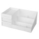 Plastic Cosmetic Makeup Storage Box Organizer Case Holder Jewelry with Drawer