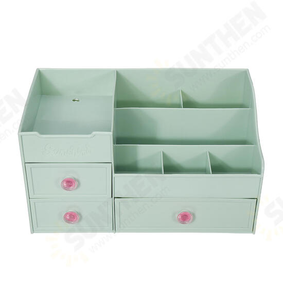 Plastic Desktop Organizer Makeup Organizer Cosmetic Storage Box Stationery Holder Home Decorations